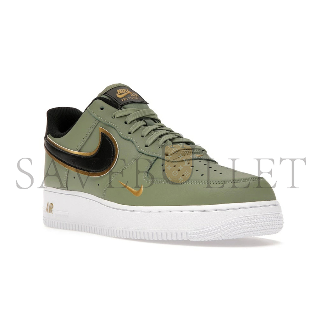 NIKE AIR FORCE 1 LOW'07 LV8 DOUBLE SWOOSH OLIVE GOLD BLACK DA8481-300